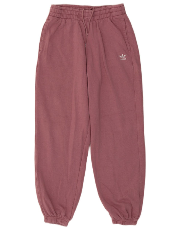 Damskie spodnie dresowe Adidas Joggers UK 12/14 Średni różowy bawełniany