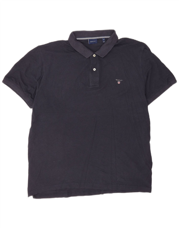 Męska koszulka polo Gant 3XL, granatowa, bawełniana