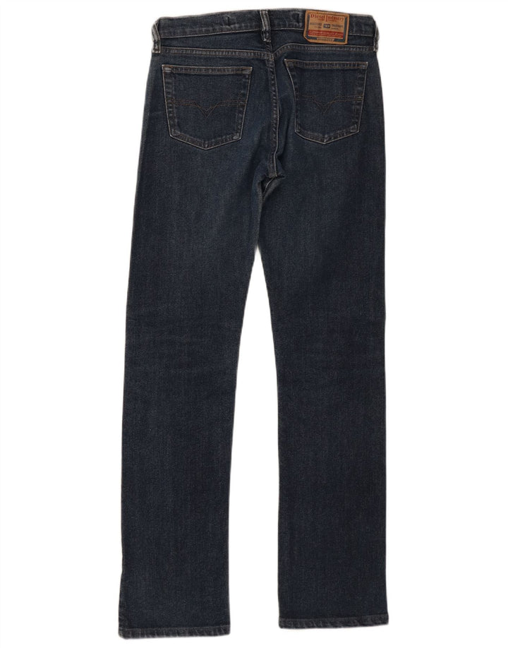 DIESEL Damskie proste dżinsy W27 L30 Granatowa bawełna