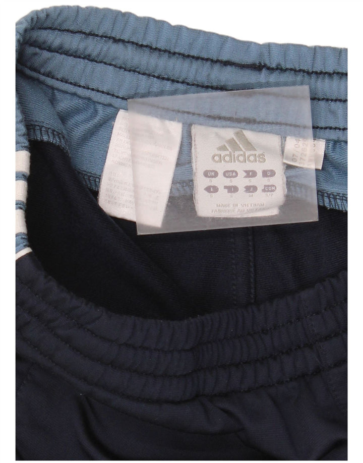 Męskie spodnie dresowe Adidas, małe, granatowe, z blokami kolorów, z poliestru