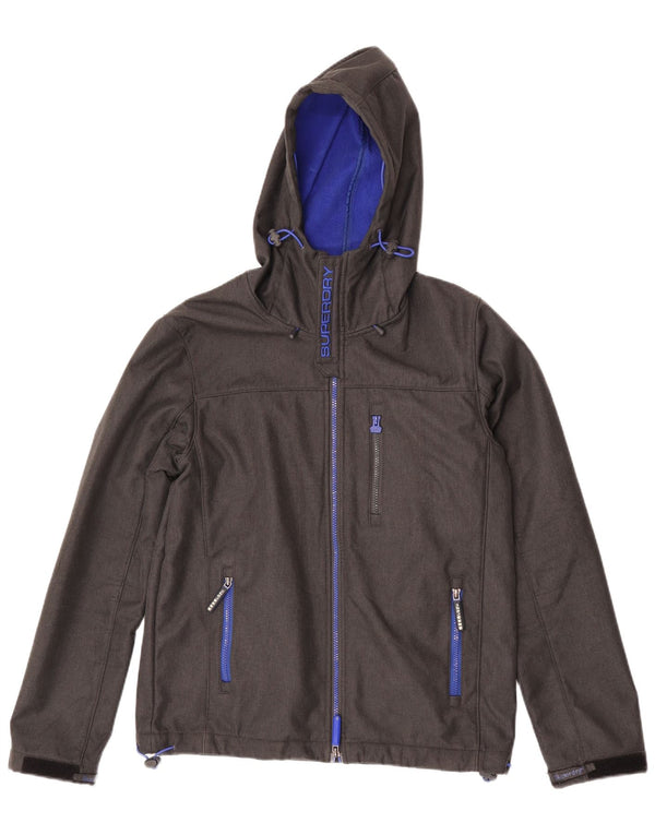 Męska wiatrówka Superdry Windtrekker Graphic UK 40, duża, szara