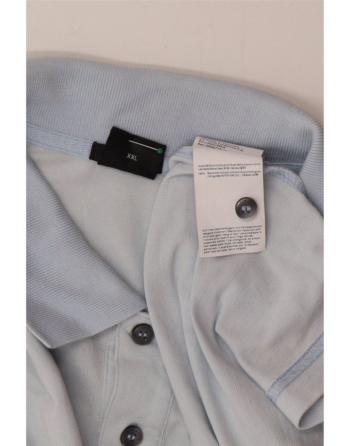 Męska koszulka polo Hugo Boss 2XL, niebieska, bawełniana