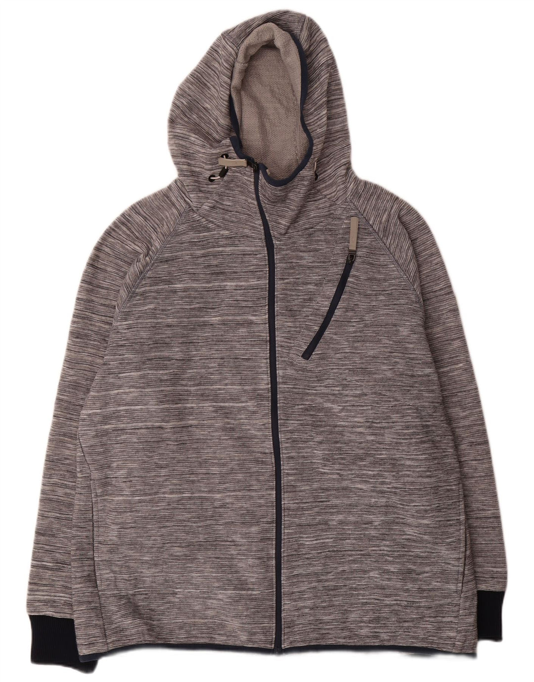 Męski sweter z kapturem i zamkiem Bench 2XL Szary, nakrapiany akryl