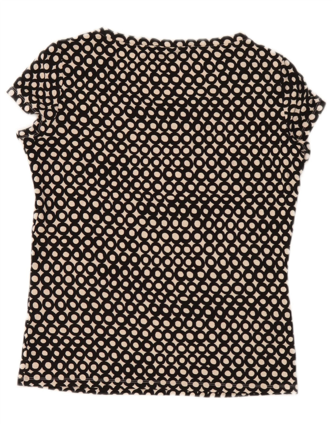 Damska bluzka weekendowa Max Mara Top UK 10 Small Black Spotted Wiskoza