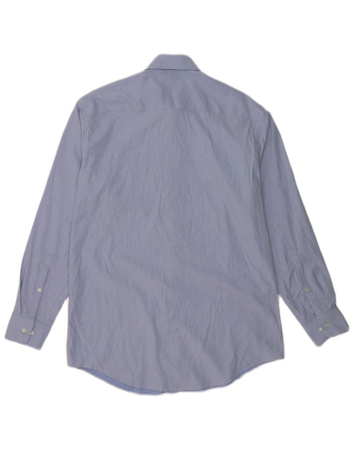 CALVIN KLEIN Mens Stretch Shirt Size 15-15 1/2 Medium Blue Striped