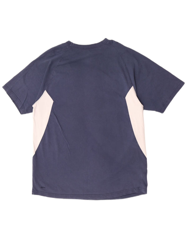 T-shirt męski Nike Top UK 42/44, duży, granatowy, bawełniany z blokami kolorów