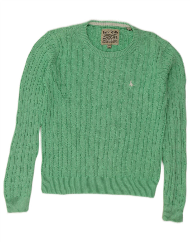 Sweter damski Jack Wills Oversize z okrągłym dekoltem, UK 10, mały zielony