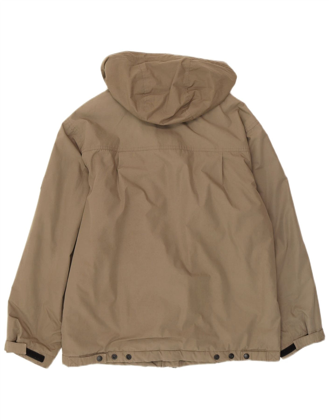 Męska kurtka wiatrówka JACK WOLFSKIN z kapturem UK 36, mała, khaki, poliester