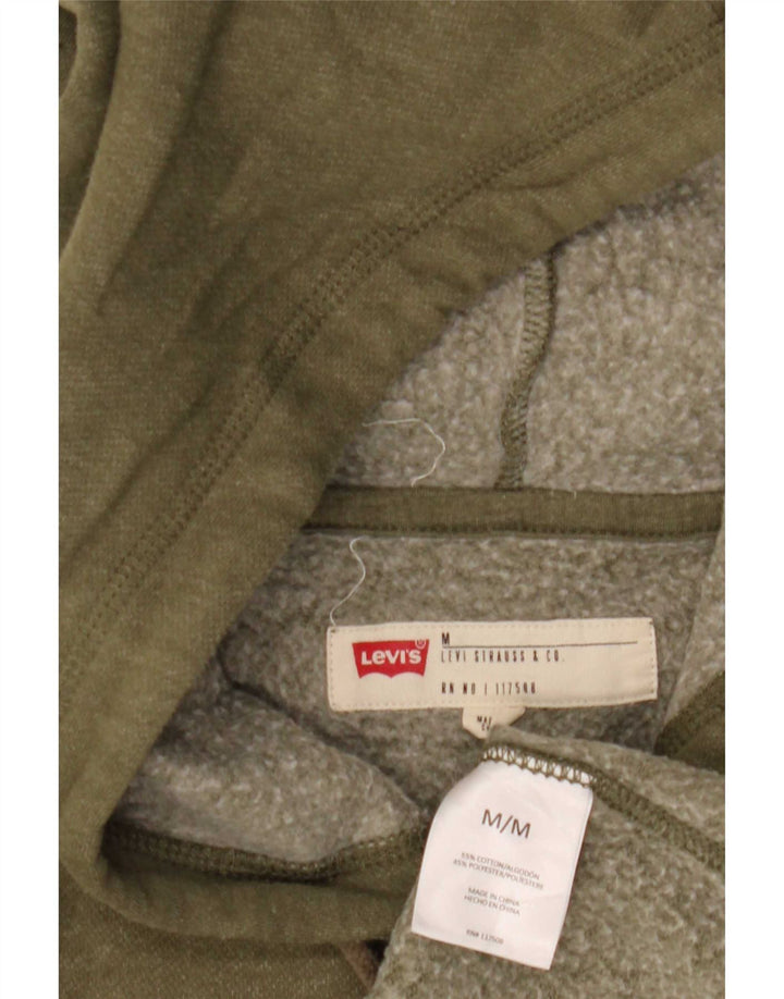 Męski sweter z kapturem i grafiką Levi's, średniej wielkości bawełna khaki