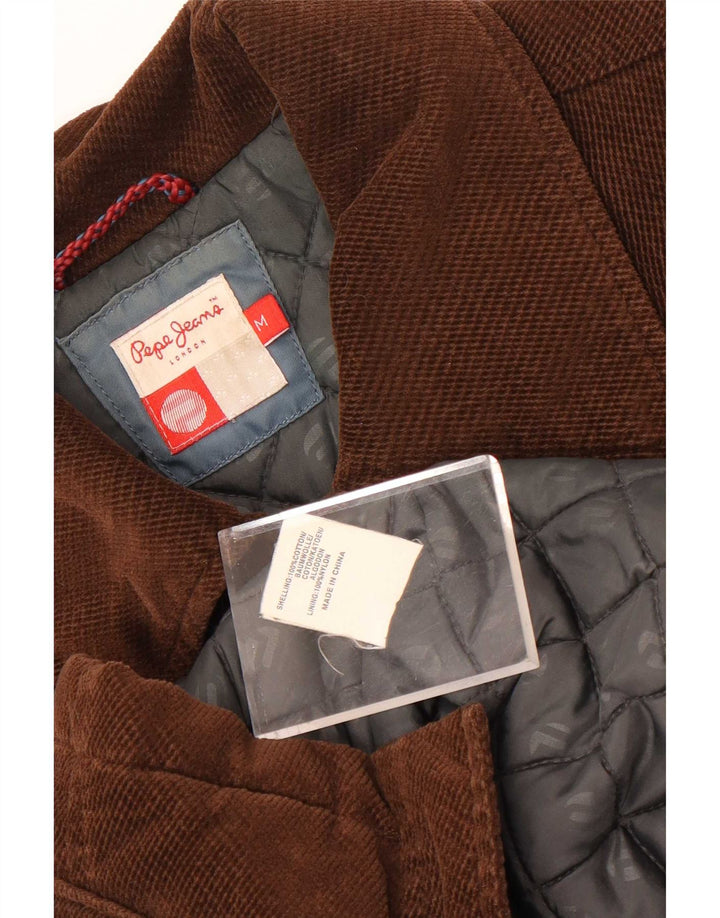 Damska kurtka użytkowa PEPE Jeans UK 14 Średniobrązowa, bawełniana