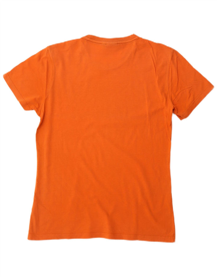 Męski T-shirt z grafiką DIADORA, średni pomarańczowy