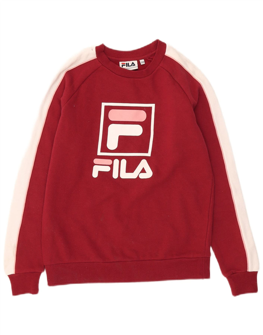 Damska bluza Fila Graphic Oversize Sweter UK 2 2XS w kolorze czerwonym