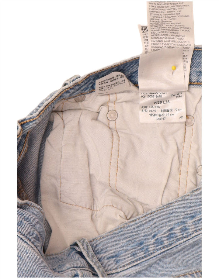 Męskie jeansy LEVI'S 501 Straight W28 L26 Niebieskie bawełniane