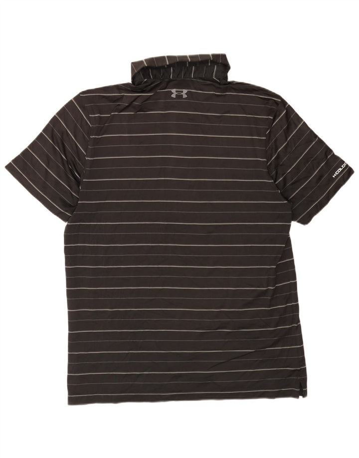 Męska koszulka polo Under Armour Heat Gear w średnie czarne paski