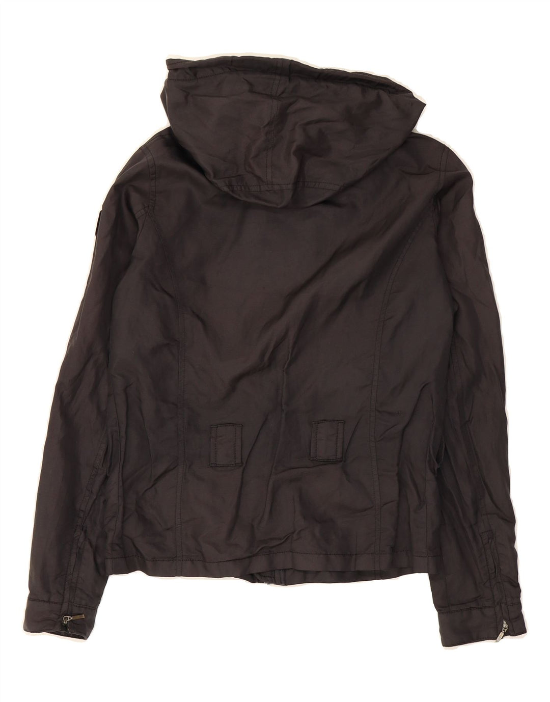 REFRIGIWEAR Girls Hooded Bomber Jacket 13-14 Years Black Vintage Refrigiwear and Second-Hand Refrigiwear from Messina Hembry 
