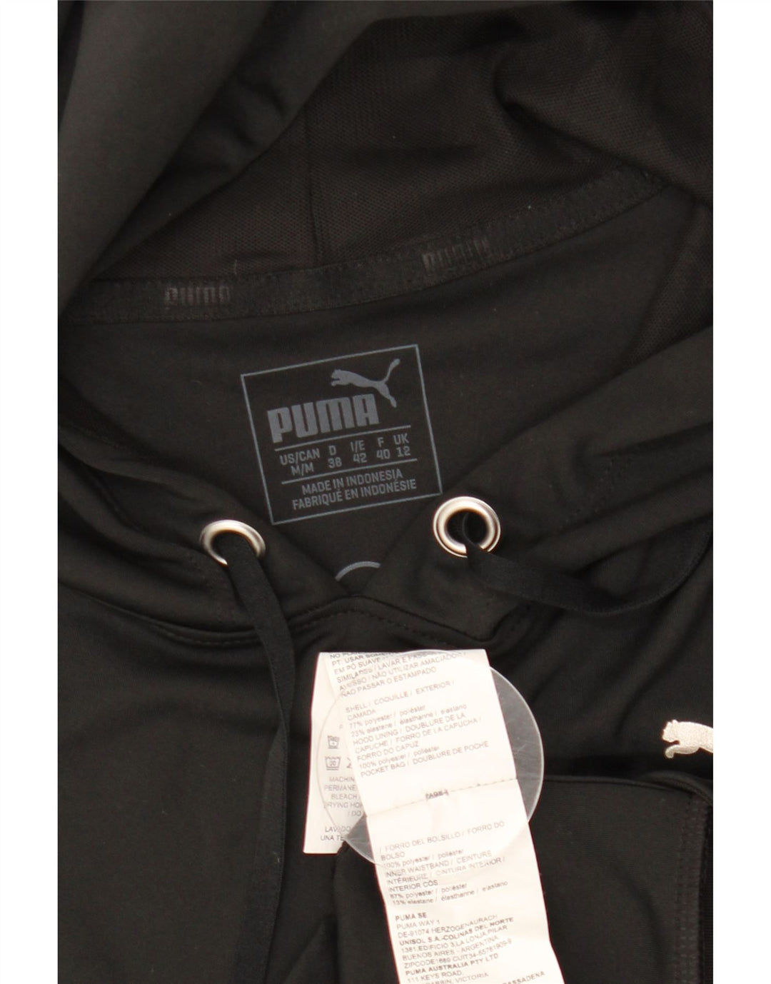 Damski sweter bez rękawów z grafiką PUMA UK 12, średni czarny poliester