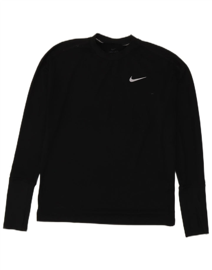 Męska koszulka Nike Dri Fit z długim rękawem XS, czarna, poliestrowa
