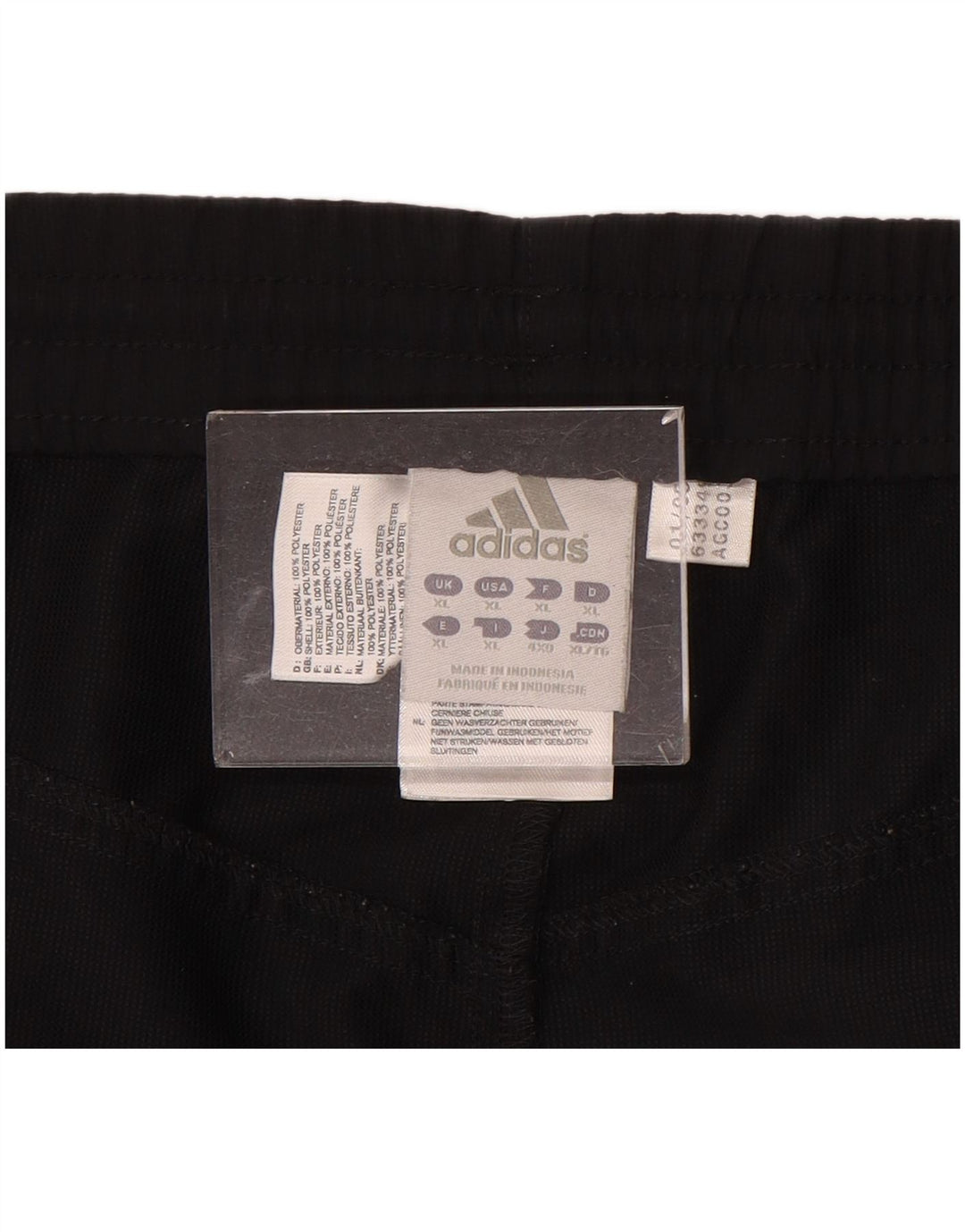 Męskie spodenki sportowe Adidas XL, czarne, poliestrowe