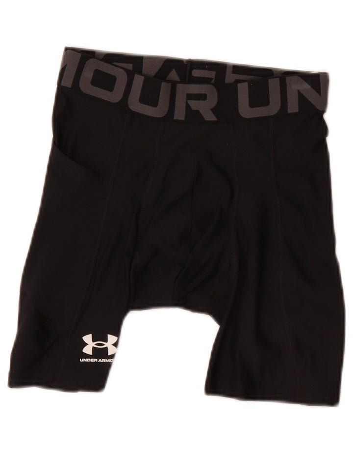 Męskie spodenki rowerowe Under Armour z grafiką, małe, czarne, poliestrowe