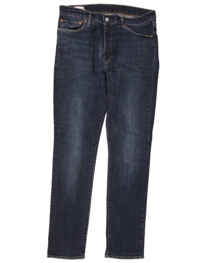 Męskie jeansy Levi's 511 Slim W36 L34 Granatowa bawełna