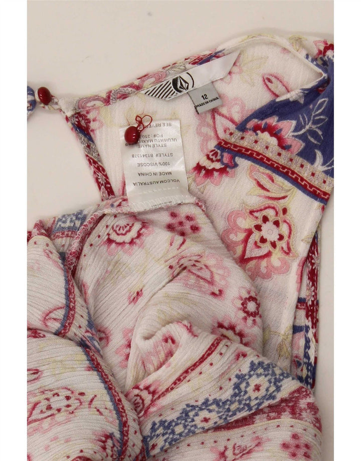 Damska sukienka maxi bez rękawów Volcom UK 12, średnia wielobarwna paisley