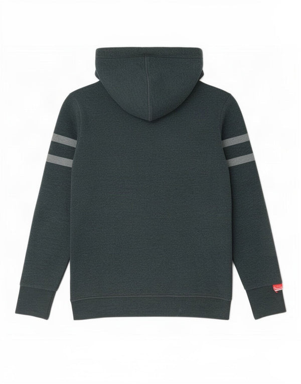 Superdry Womens Graphic Hoodie Jumper UK 12 Medium Grey Cotton