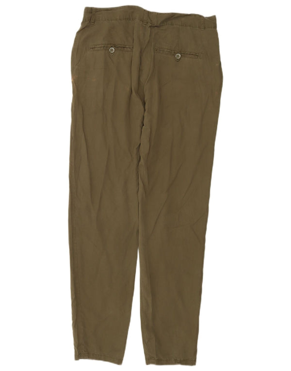 Damskie zwężane spodnie chino Zara EU 36 XS W26 L28 Zielony Lyocell