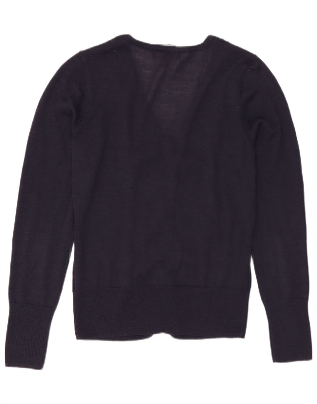 Damski sweter kardigan Monsoon UK 12 Średni granat, wełna merynosów