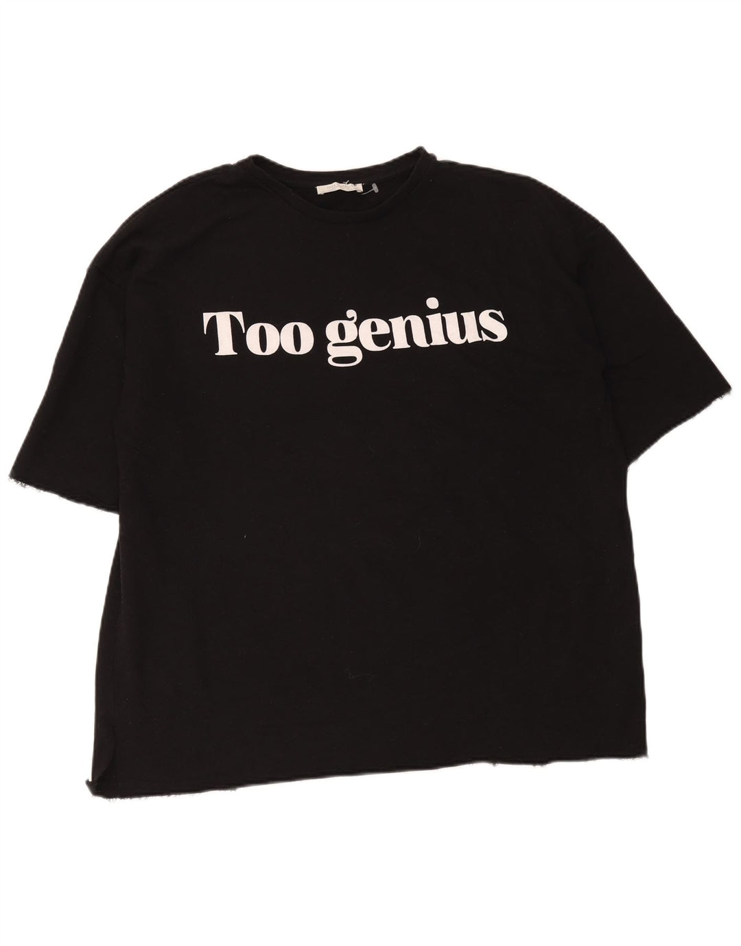 Damska koszulka Zara Trafaluc Oversize z grafiką Top UK 14 Medium Black
