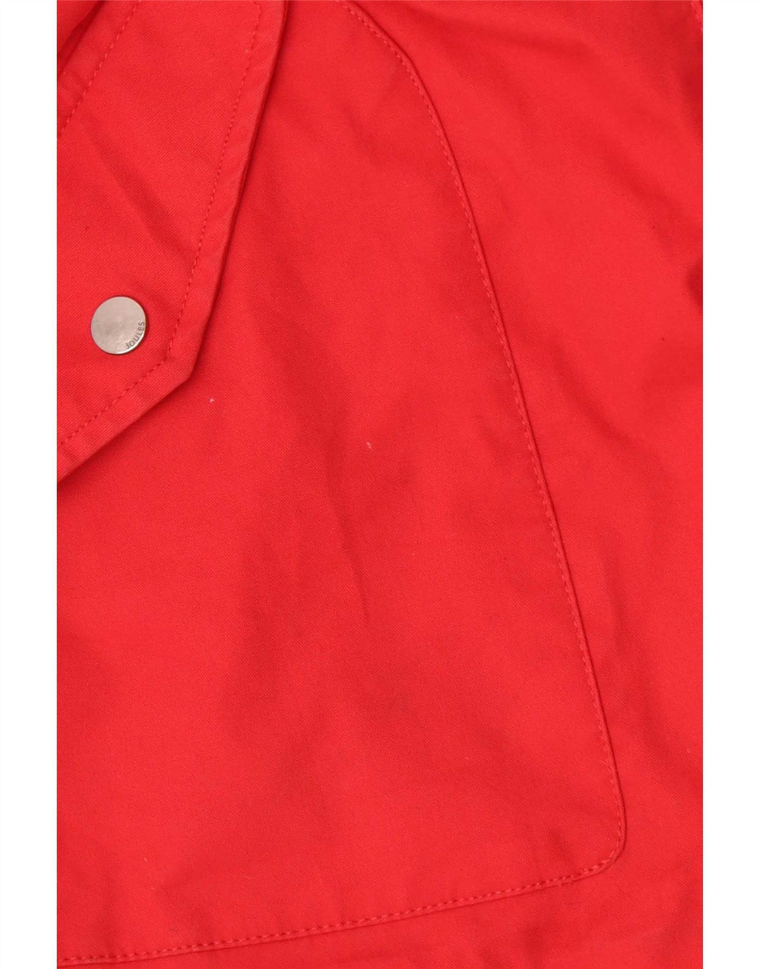 Damska kurtka przeciwdeszczowa Joules z kapturem, oversize UK 18 XL, czerwona bawełna