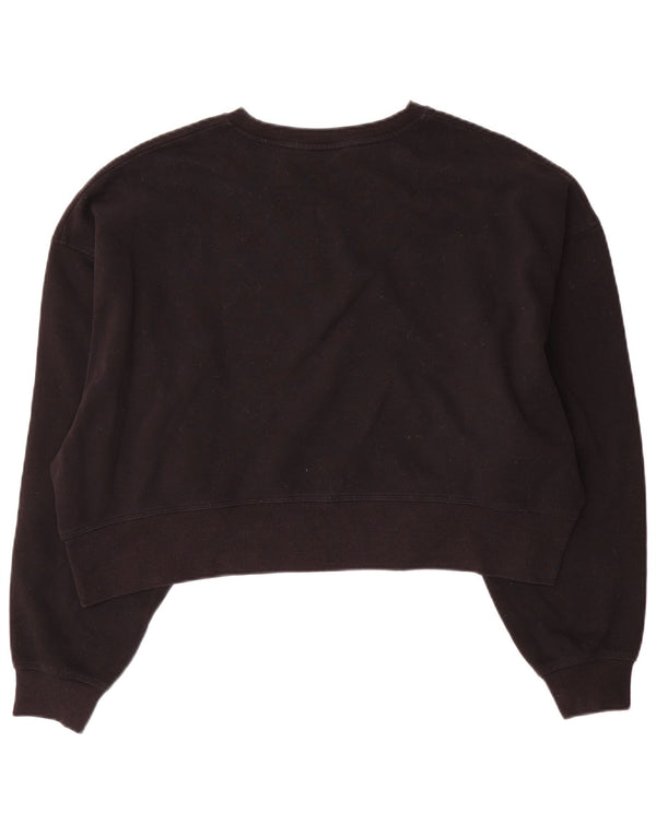Damska bluza oversize Dkny Crop UK 10, mała, czarna bawełna