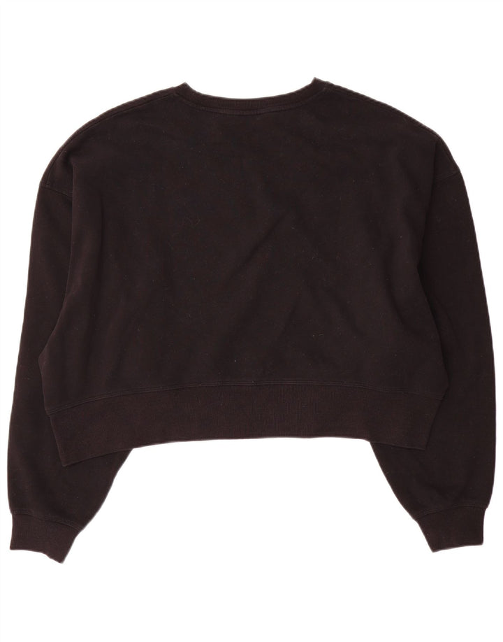 Damska bluza oversize Dkny Crop UK 10, mała, czarna bawełna