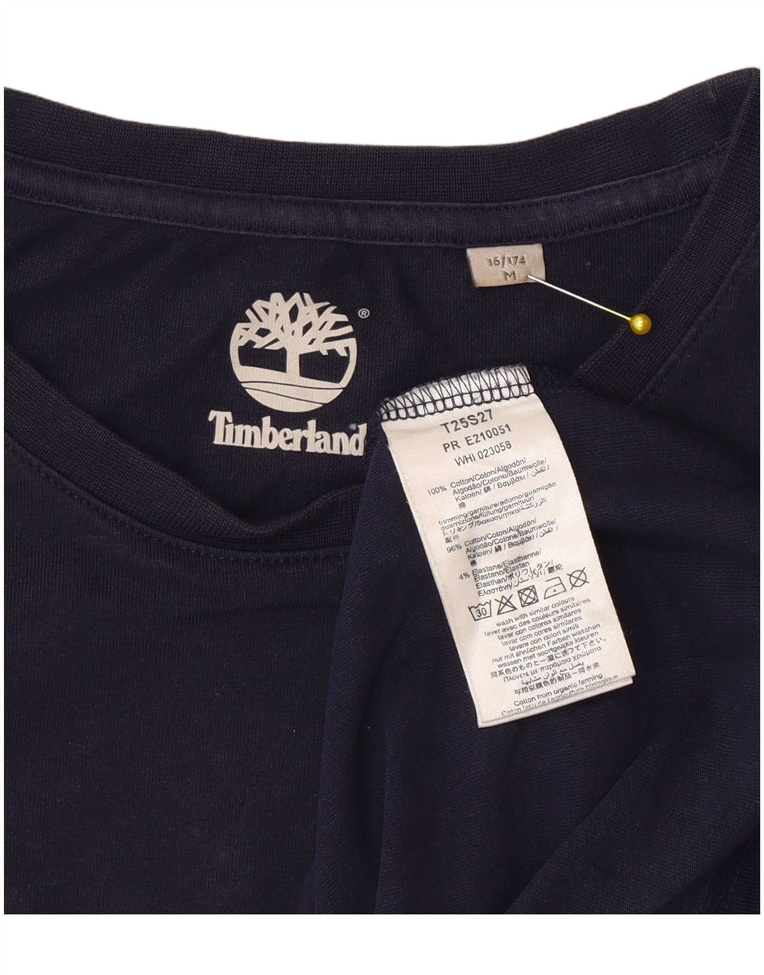 T-shirt chłopięcy Timberland, 15-16 lat, średni, granatowy, bawełniany