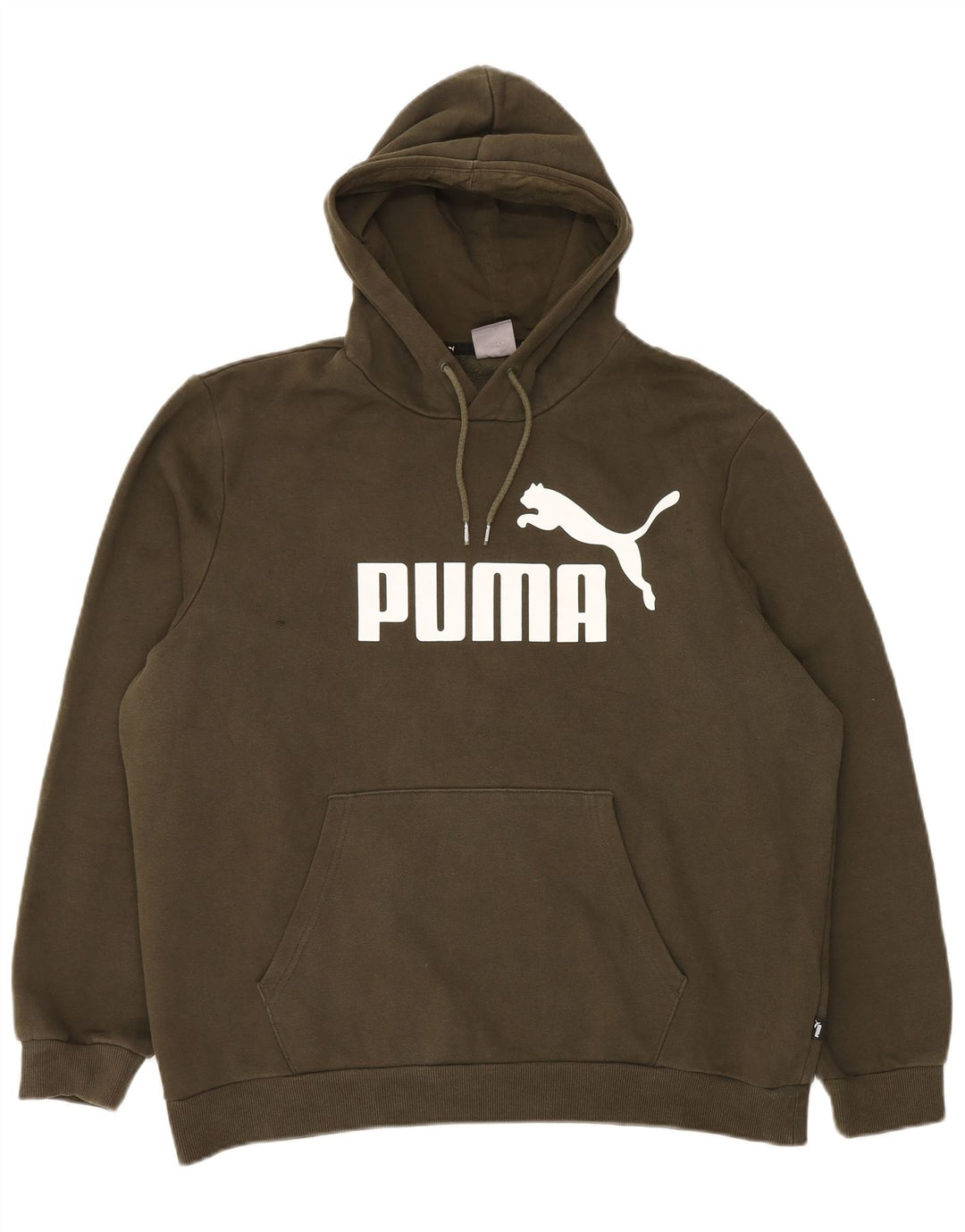 Męski sweter z kapturem Puma XL, bawełniany khaki