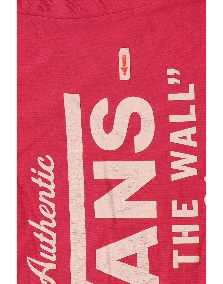 Męski t-shirt Vans Slim Fit z grafiką, średni róż