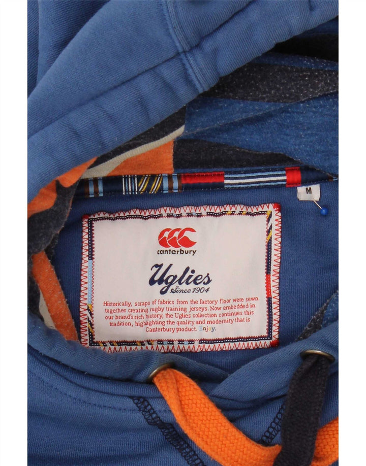 Męski sweter z kapturem Canterbury Uglies Graphic, średni niebieski