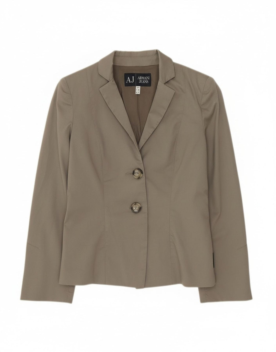 Damska marynarka Armani Jeans zapinana na 2 guziki EU 40, średnia szara bawełna