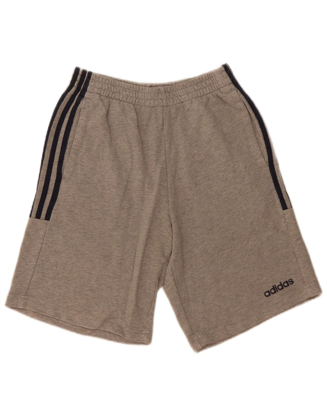 Męskie spodenki sportowe Adidas, małe, szare, bawełniane