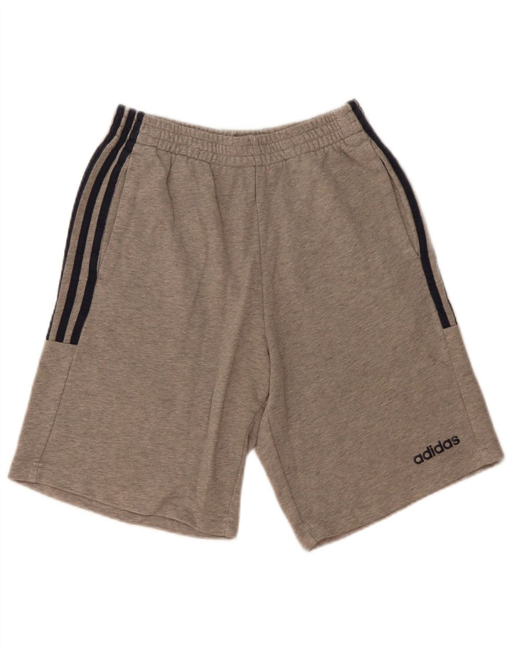 Męskie spodenki sportowe Adidas, małe, szare, bawełniane