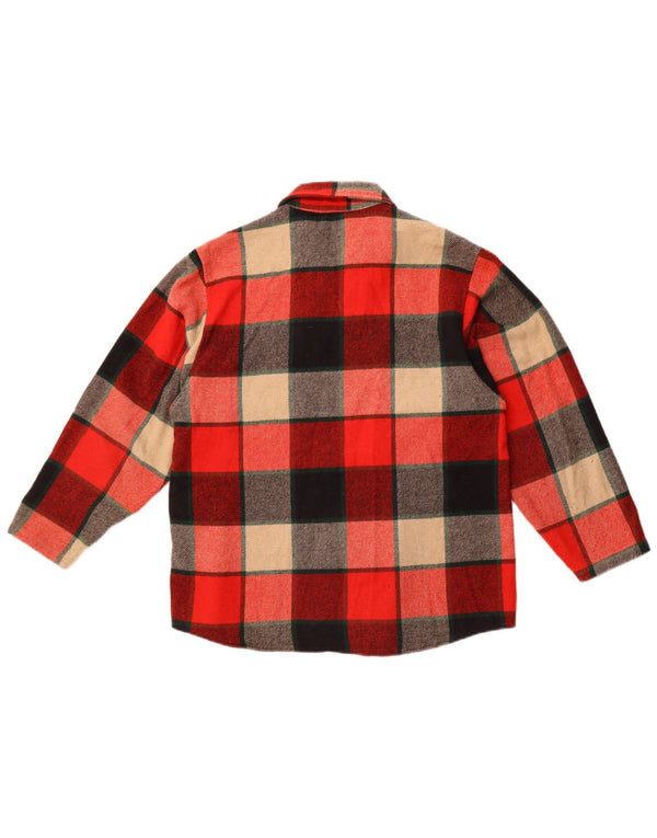 Koszula flanelowa damska BENETTON UK 18 XL, wielokolorowa, akrylowa kratka