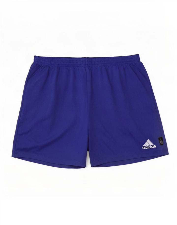 Męskie spodenki sportowe Adidas UK 36, duże, niebieskie, poliestrowe