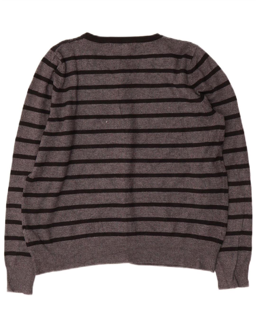 MARKS & SPENCER Krótki sweter damski UK 14 w średnie szare paski
