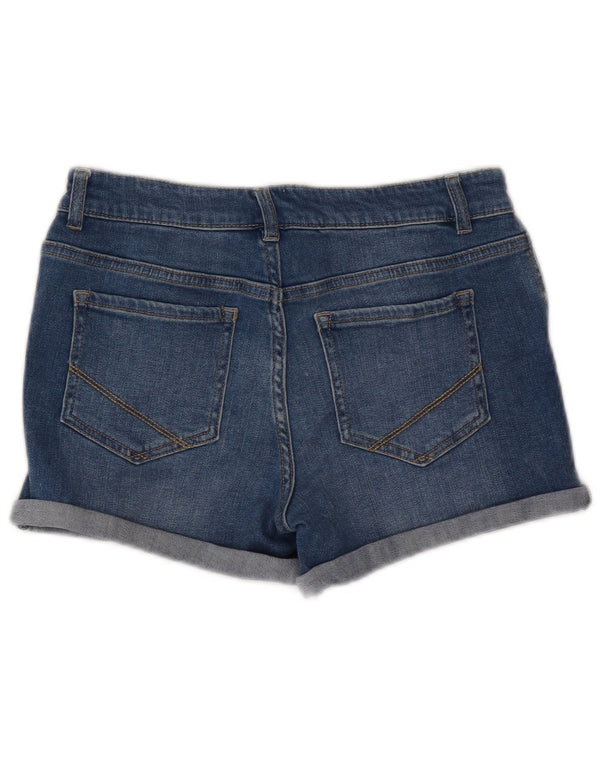 Oasis Womens Denim Shorts UK 12 Medium W30  Blue Cotton