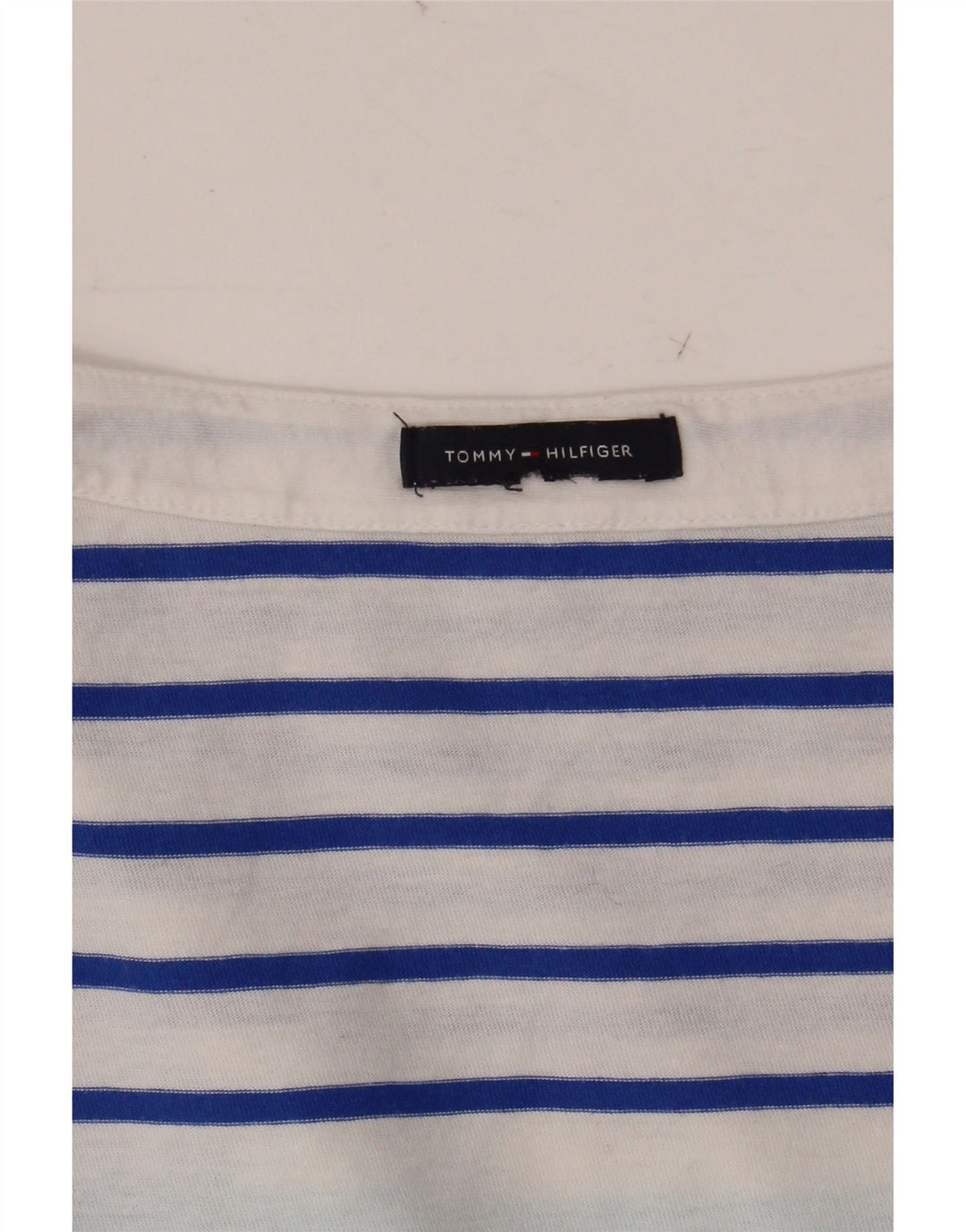 Damski top TOMMY HILFIGER z rękawem 3/4 UK 12 w średnie niebieskie paski