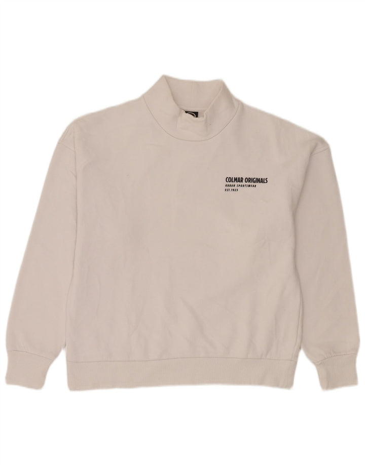 Damska bluza oversize Colmar UK 10, mała, biała bawełna