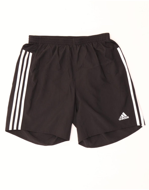 Adidas Womens Climalite Sport Shorts UK 12 Medium Black Polyester
