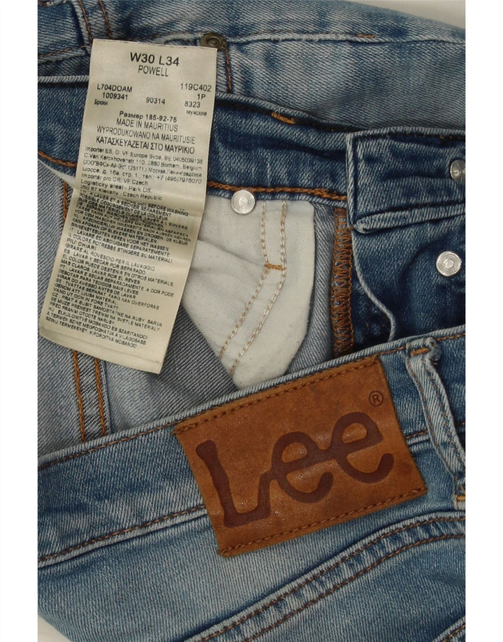 LEE Damskie Powell Slim Jeans W30 L34 Blue Cotton