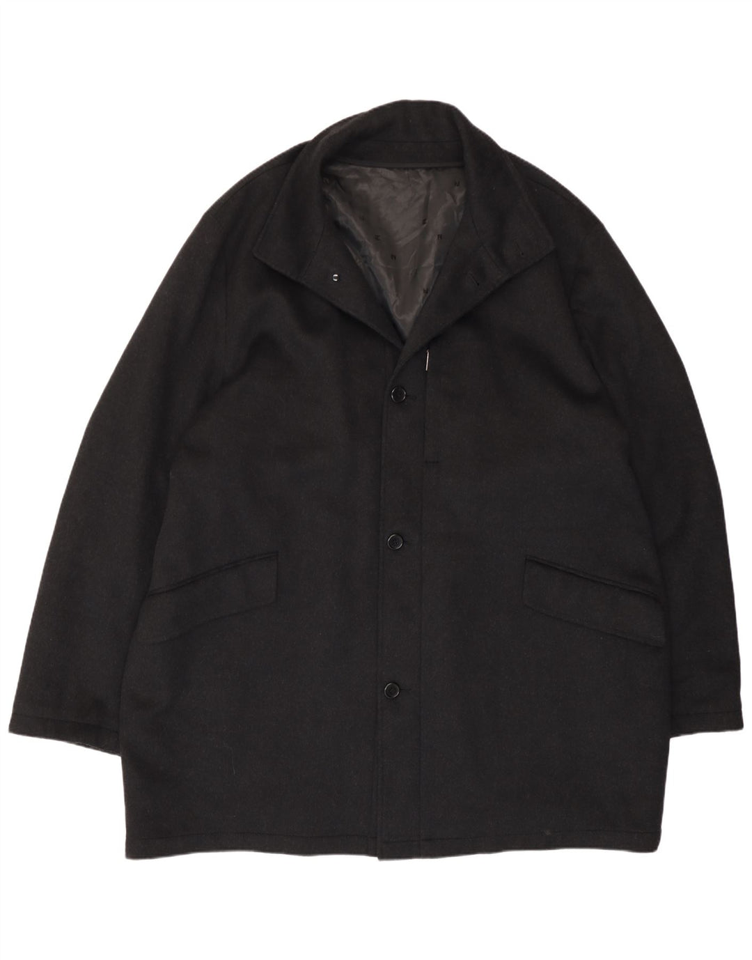 Płaszcz męski Pierre Cardin IT 50, duży, czarny, wełniany