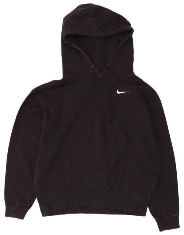 Damski sweter oversize z kapturem Nike UK 6 XS, czarny, bawełniany
