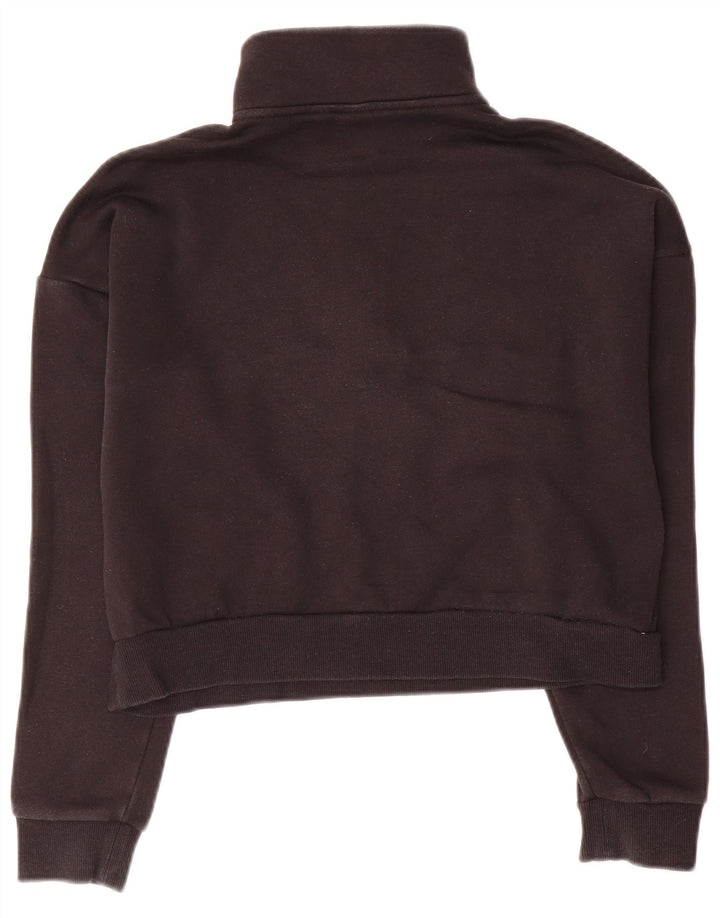 Bluza dziewczęca ADIDAS o luźnym kroju, krótka, 12-13 lat, czarna, bawełniana